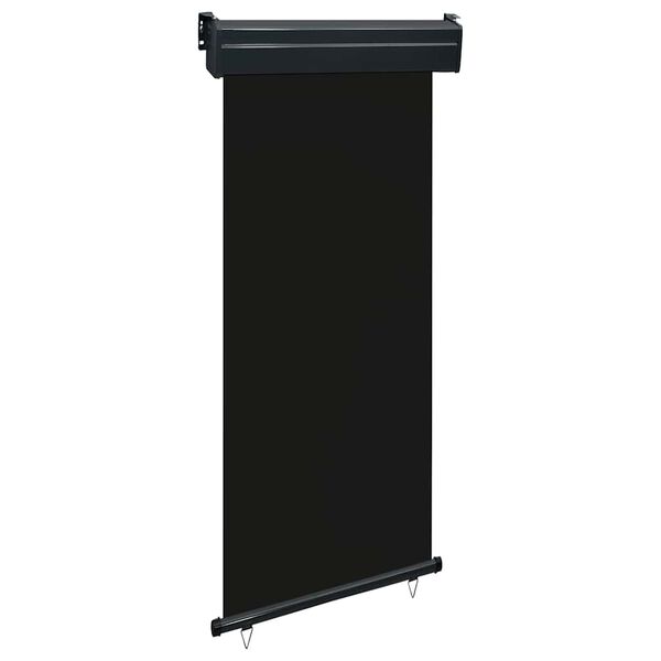 vidaXL Balcony Side Awning 85x250 cm Black