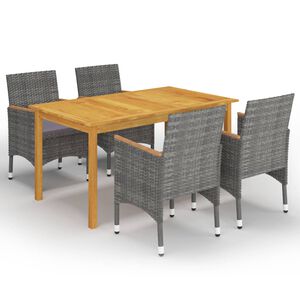 vidaXL Dining Set | Grey, Dark Grey