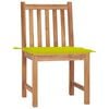 vidaXL Garden Chairs 2 pcs with Cushions Solid Teak Wood