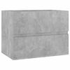 vidaXL 2 Piece Bathroom Furniture Set Concrete Grey Engineered Wood