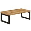 vidaXL Coffee Table 100x50x35 cm Solid Mango Wood and Steel