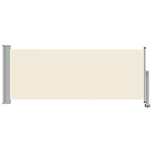 vidaXL Patio Retractable Side Awning 100 x 300 cm Cream