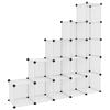 vidaXL Storage Cube Organiser with 15 Cubes Transparent PP