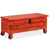 vidaXL Storage Chest Solid Mango Wood 101x39x42 cm Red