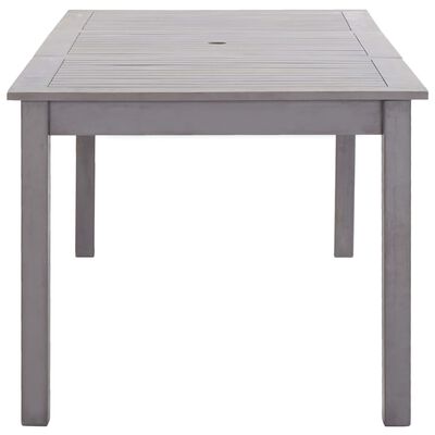 vidaXL Garden Table Grey Wash 200x90x74 cm Solid Acacia Wood