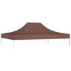 vidaXL Party Tent Roof 4x3 m Brown 270 g/m²