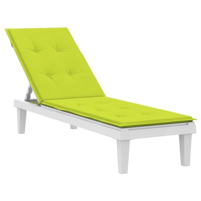 vidaXL Deck Chair Cushion Bright Green (75+105)x50x3 cm