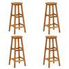 vidaXL Bar Stools 4 pcs Solid Acacia Wood