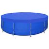 vidaXL Pool Cover PE Round 460 cm 90 g/m&sup2;