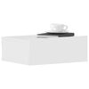 vidaXL Floating Nightstands 2 pcs High Gloss White 40x30x15 cm Engineered Wood