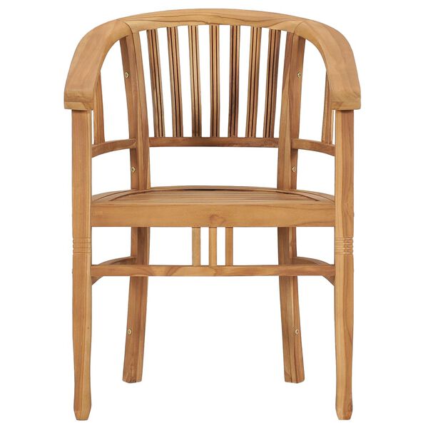 vidaXL 7 Piece Garden Dining Set Solid Teak Wood