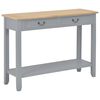 vidaXL Console Table Grey 110x35x80 cm Wood