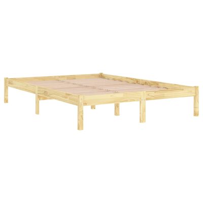 vidaXL Bed Frame without Mattress Solid Wood King Size