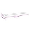 vidaXL Picture Frame Ledge Shelves 2 pcs White 60x9x3 cm MDF