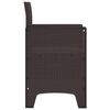 vidaXL Garden Chair 4 pcs Brown 53 x 49 x 85 cm Polypropylene