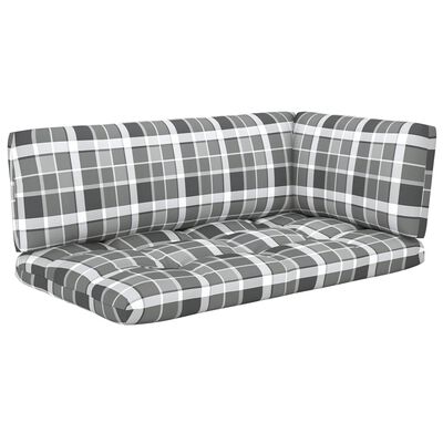 vidaXL 6 Piece Pallet Lounge Set & Cushions White Impregnated Pinewood