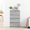 vidaXL Sideboard Grey Sonoma 60x35x98.5 cm Engineered Wood