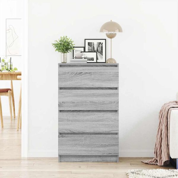 vidaXL Sideboard Grey Sonoma 60x35x98.5 cm Engineered Wood
