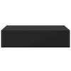 vidaXL Wall-mounted Drawer Shelves 2 pcs Black 40x23.5x10cm MDF