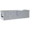 vidaXL Aluminium Box 80,5x22x22 cm Silver