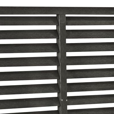 vidaXL Louver Fence WPC 180x180 cm Dark Grey