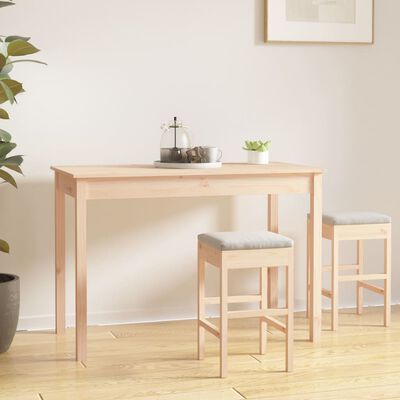 vidaXL Dining Table 110x55x75 cm Solid Wood Pine