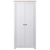 vidaXL Wardrobe White 80x50x171.5 cm Solid Pine Panama Range
