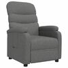 vidaXL Recliner Chair Dark Grey Fabric