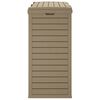 vidaXL Outdoor Garbage Bin Light Brown 78x41x86 cm Polypropylene