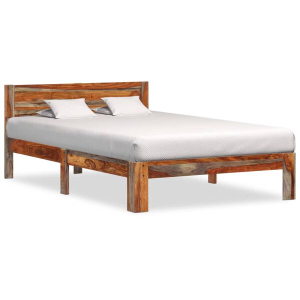 vidaXL Bed Frame without Mattress Solid Wood 120x200cm