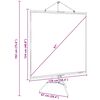 vidaXL Projection Screen with Tripod 67 Inch 1:1