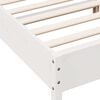 vidaXL Bed Frame without Mattress White 200x200 cm Solid Wood Pine