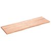 vidaXL Bathroom Countertop Light Brown 160x50x(2-4)cm Treated Solid Wood