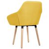 vidaXL Dining Chairs 2 pcs Yellow Fabric