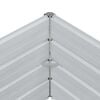 vidaXL Garden Raised Bed 240x40x45 cm Galvanized Steel Silver