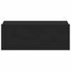 vidaXL Floating Nightstands 2 pcs Black 40x30x15 cm Engineered Wood