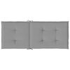 vidaXL Garden Highback Chair Cushions 4 pcs Grey 120x50x3 cm Fabric