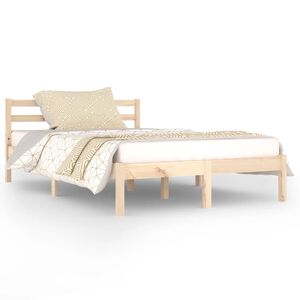 vidaXL Bed Frame without Mattress Solid Wood Pine 120x200cm