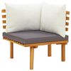 vidaXL 5 Piece Garden Lounge Set with Cushions Solid Wood Acacia