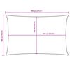 vidaXL Sunshade Sail Oxford Fabric Rectangular 5x7 m Brown