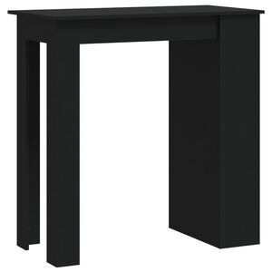 vidaXL Bar Table | Black | Engineered wood | Compact | Bar Table | Rectangular