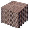 vidaXL Decking Tiles 11 pcs 30x30 cm Solid Reclaimed Wood