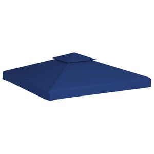 vidaXL Gazebo Cover Canopy Replacement 310 g / m&sup2; Dark Blue 3 x 3 m