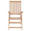 vidaXL Reclining Garden Chairs 4 pcs Solid Teak Wood