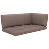 vidaXL Garden Pallet Corner Sofa Grey Impregnated Pinewood