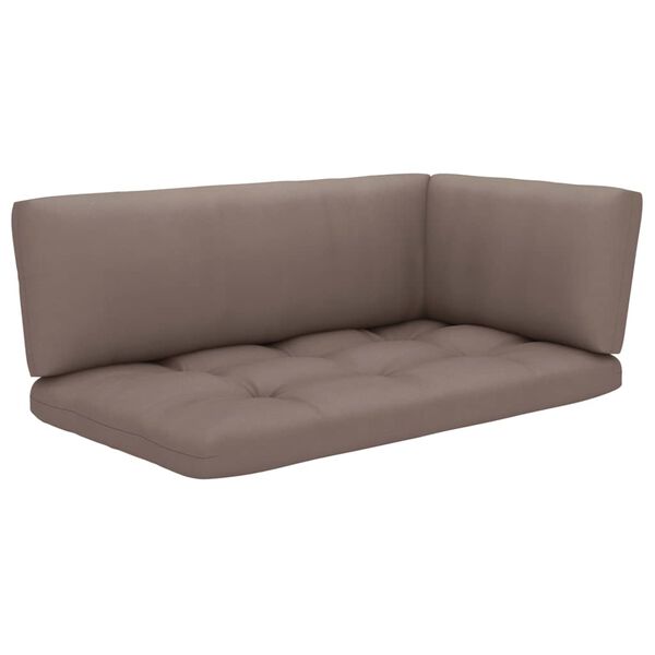 vidaXL Garden Pallet Corner Sofa Grey Impregnated Pinewood