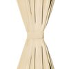 vidaXL Micro-Satin Curtains 2 pcs with Loops 140x225 cm Beige