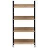 vidaXL 4-Layer Book Shelf Oak 60x27.6x124.5 cm Engineered Wood
