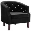 vidaXL Armchair Black Velvet
