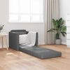 vidaXL Floor Sofa Bed 2-in-1 Dark Grey 112x174x55 cm Fabric